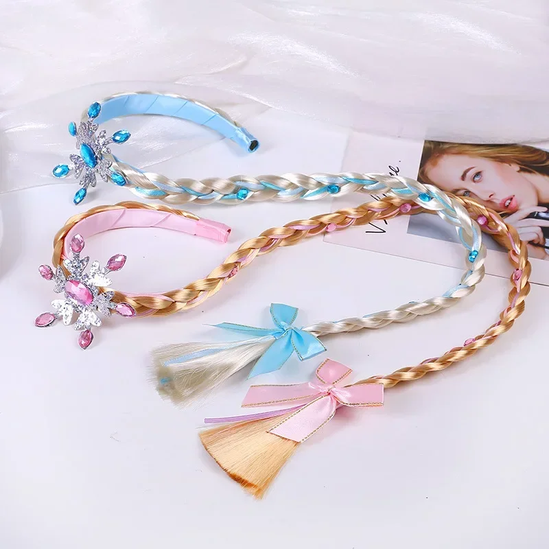 Elsa Gadget - Frozen Wig Braid Princess Hairband Girl
