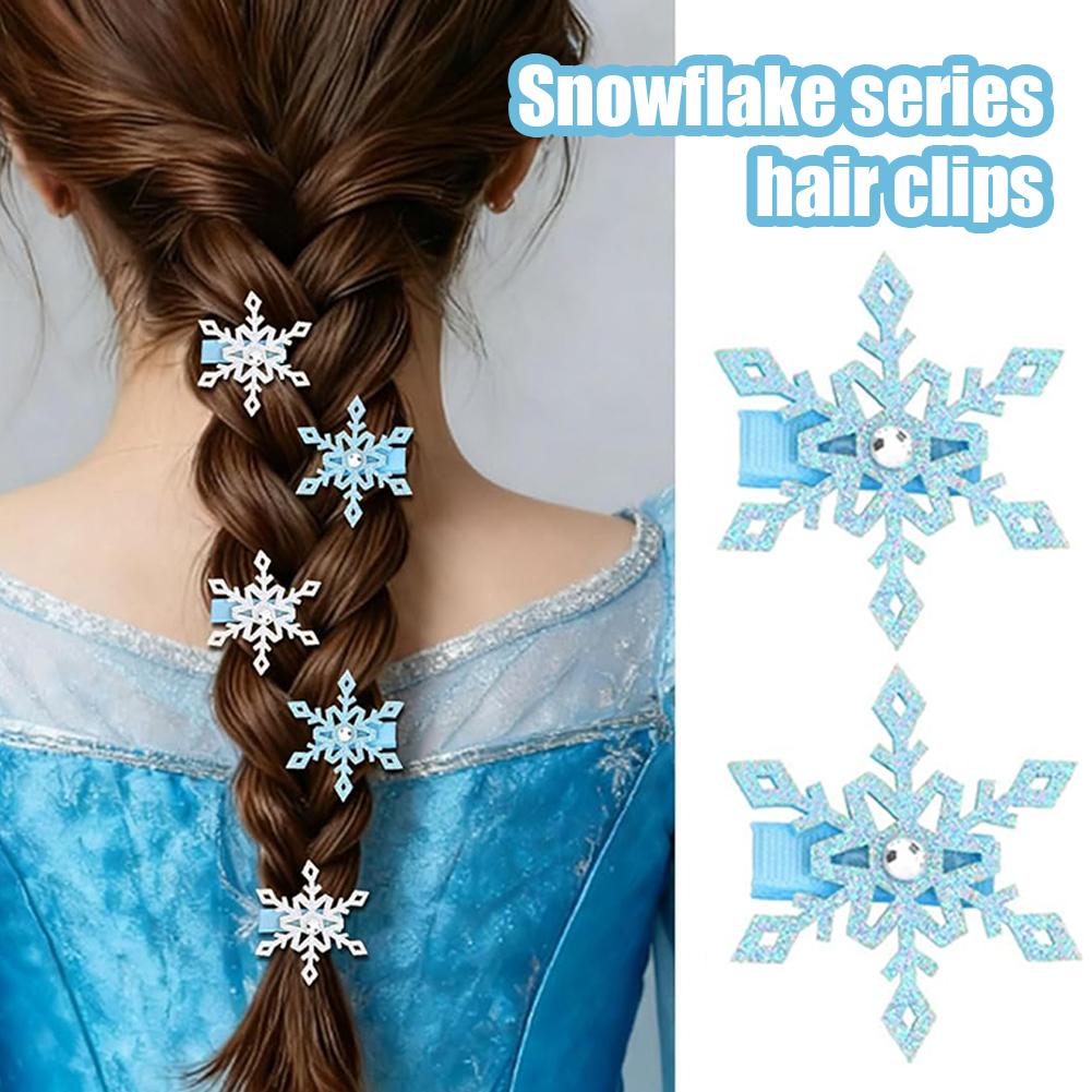 Elsa Gadget - 2pcs Winter New Frozen Snowflake Hairpin