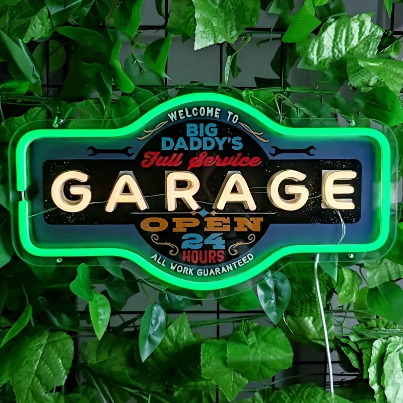 Retro Garage LED Neon Sign UV  - Retro Game Controller Usb review and price