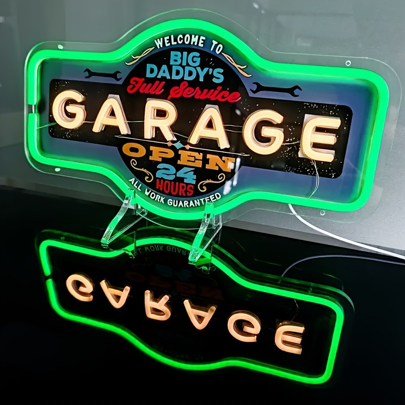 Retro Garage LED Neon Sign UV  - Retro Game Controller Usb review and price