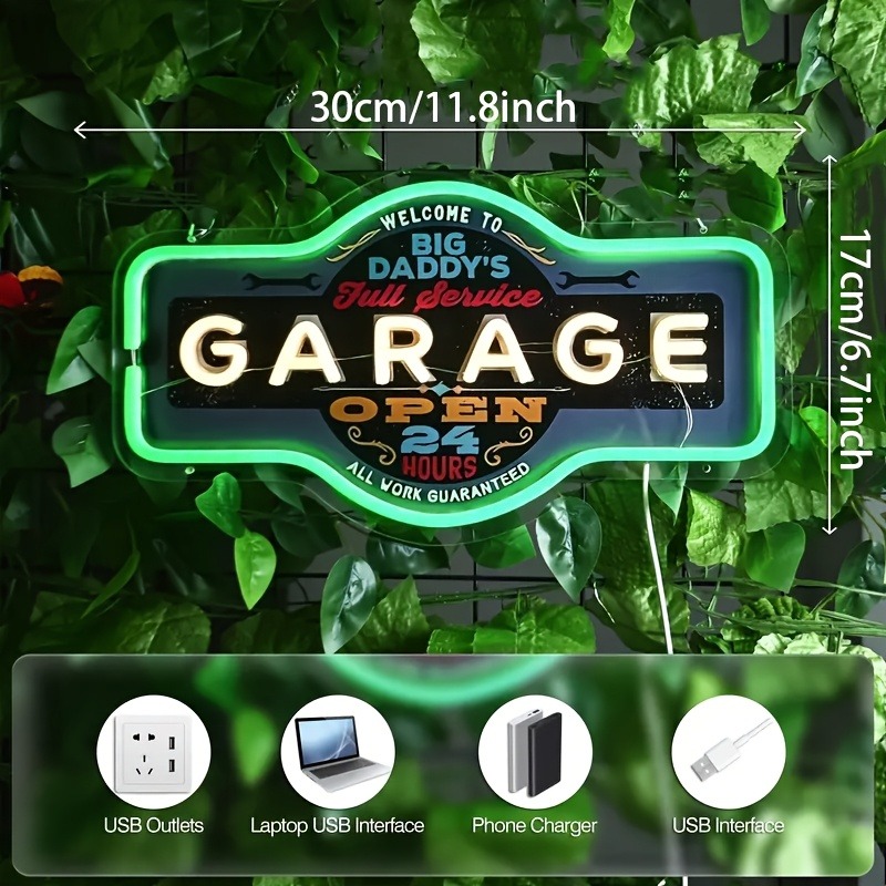 Retro Garage LED Neon Sign UV  - Retro Game Controller Usb review and price