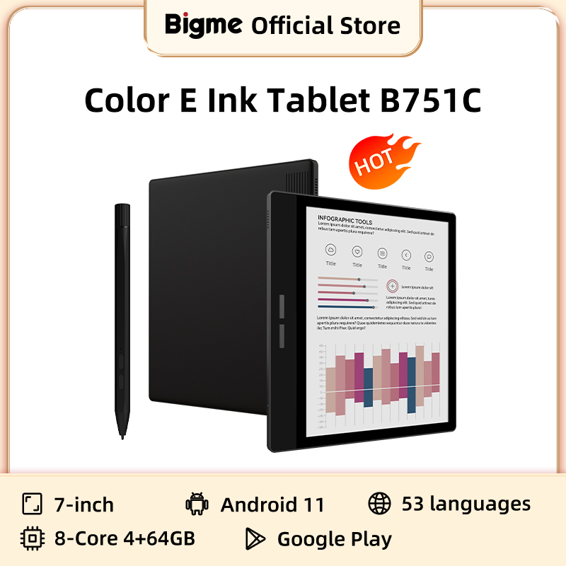 Bigme B751C 7-inch Color E-Ink - E-Ink Tablet Reader review and price