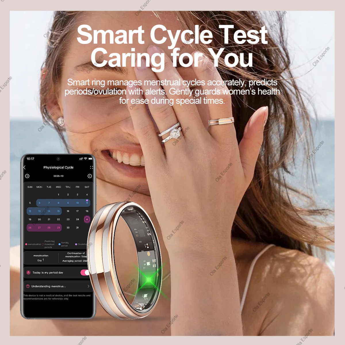 New Smart Ring Female Health T - Smart Ring Health review and price