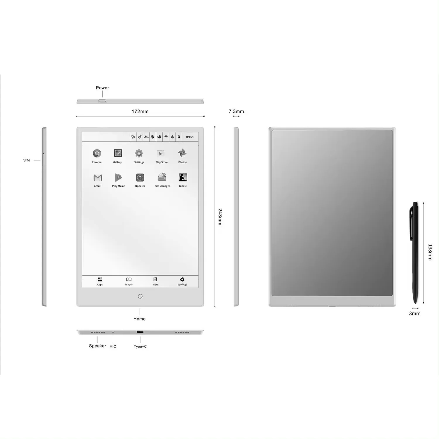 New Arrival 10.3 Inch E Book R - E-Ink Tablet Reader review and price
